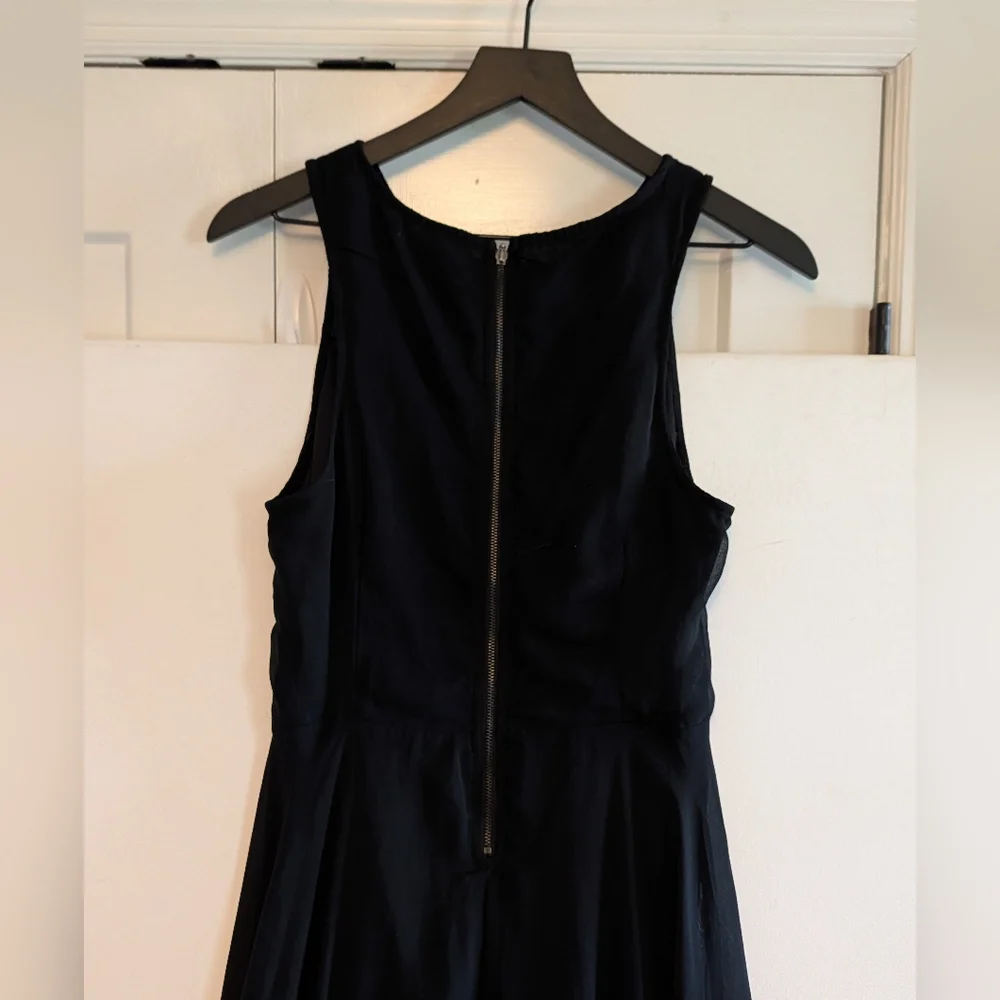 Umgee Black High Low Maxi Dress Cutout Waist Embellished Neck Sleeveless Large - Picture 7 of 8